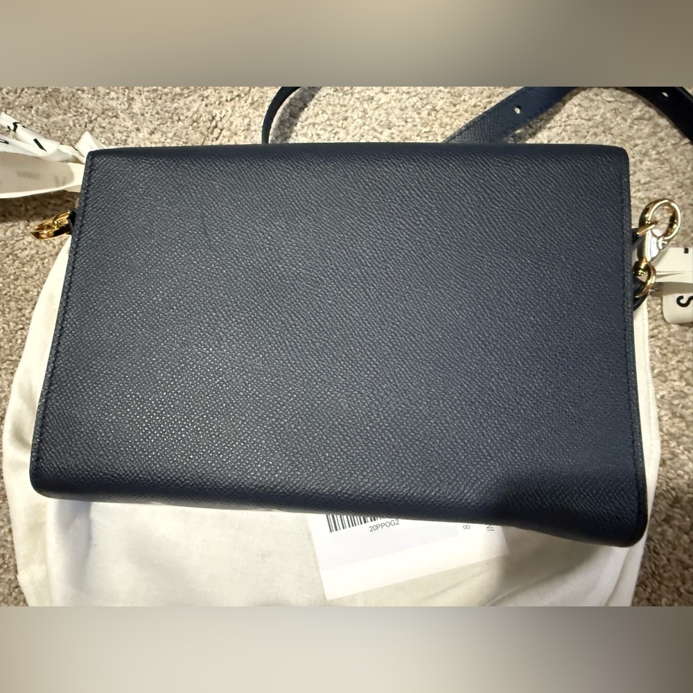 RSVP Golden Eyes bag in grained navy - Picture 6 of 8